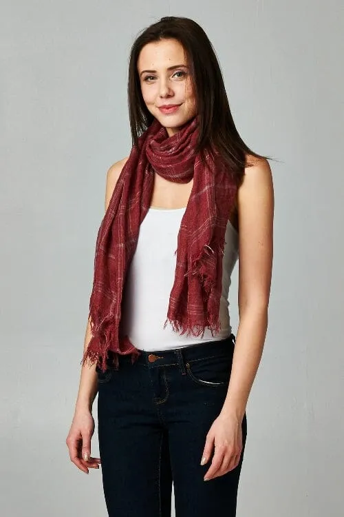 Fireside Windowpane Scarf