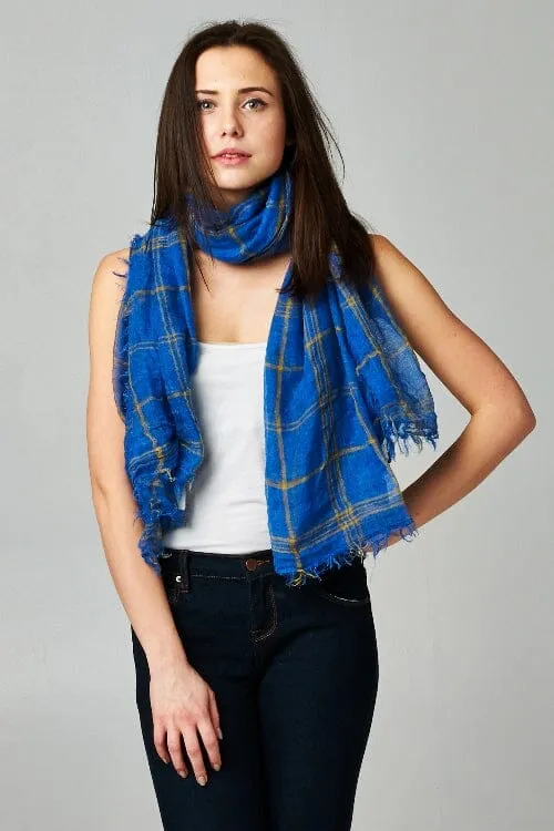 Fireside Windowpane Scarf