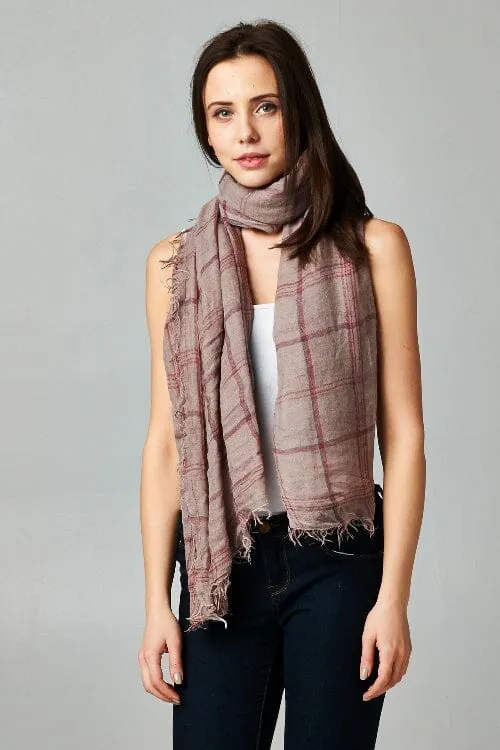 Fireside Windowpane Scarf
