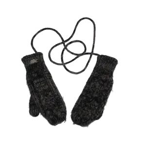 Fleece Lined Knitted String Mittens