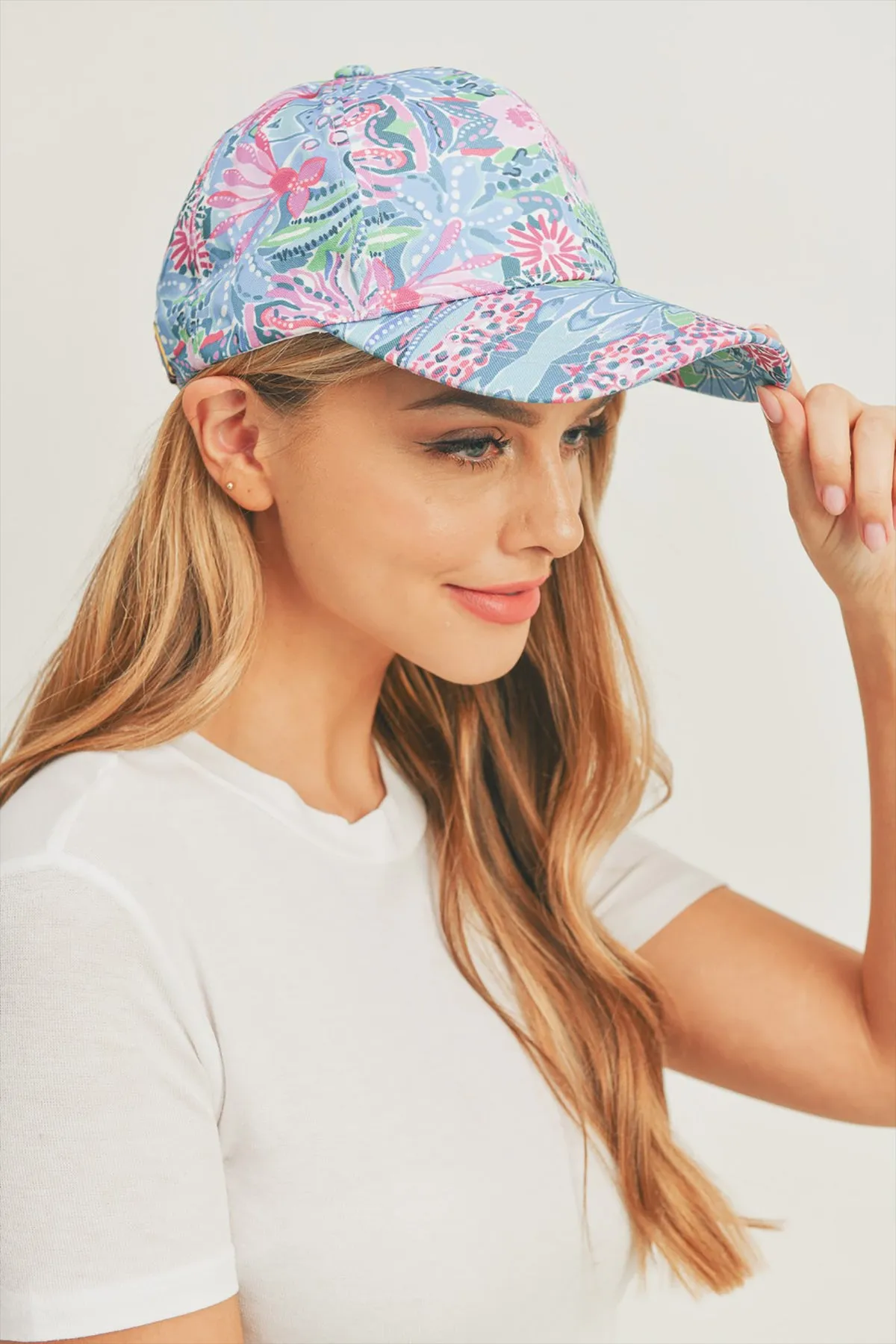 FLORAL PAISLEY, BASEBALL CAP