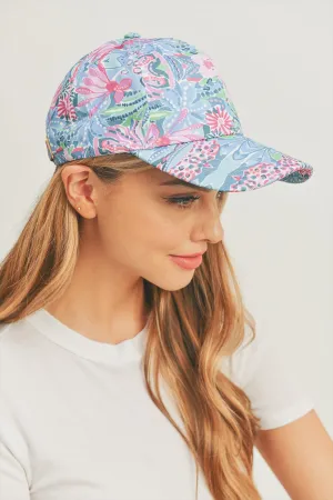 FLORAL PAISLEY, BASEBALL CAP