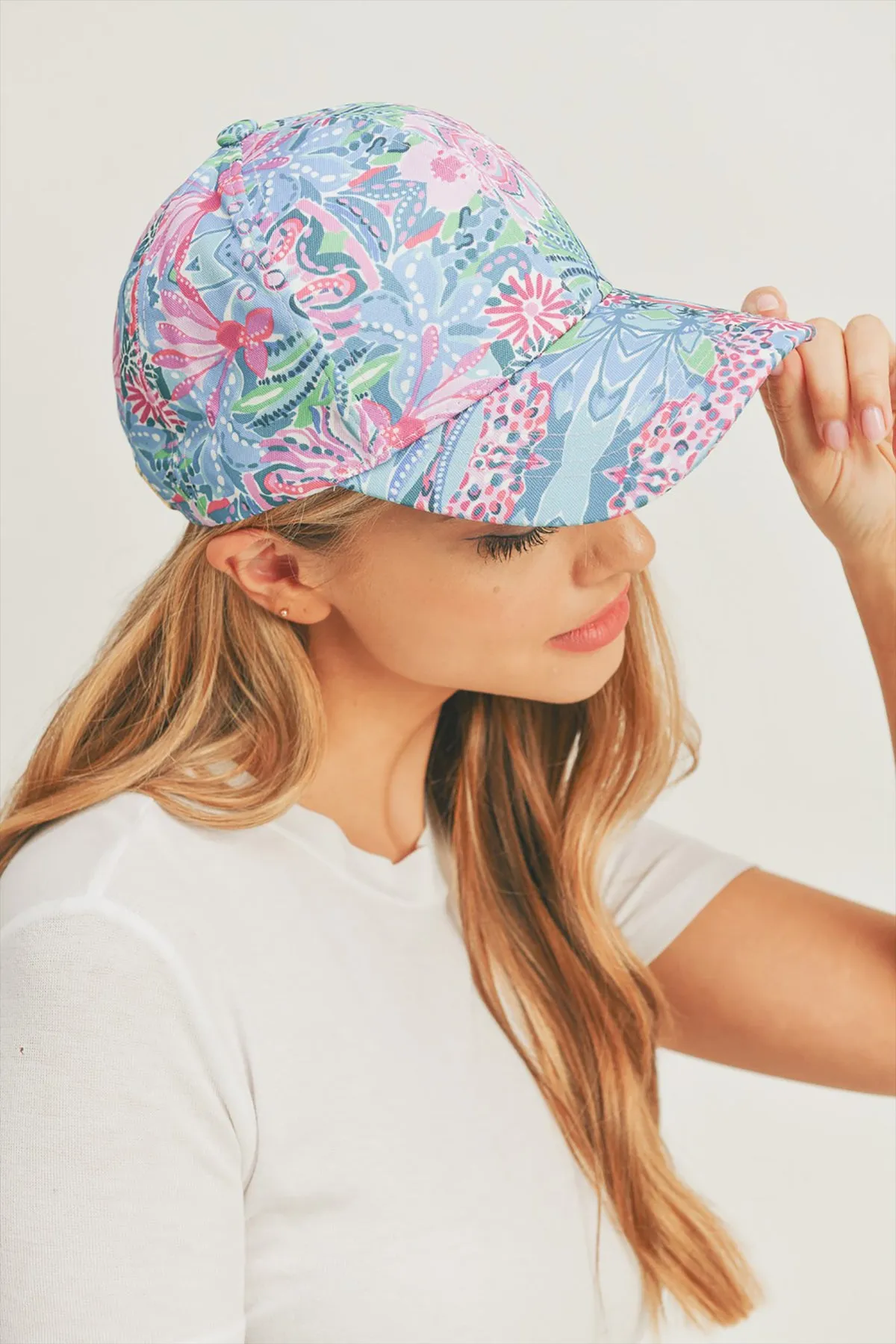 FLORAL PAISLEY, BASEBALL CAP