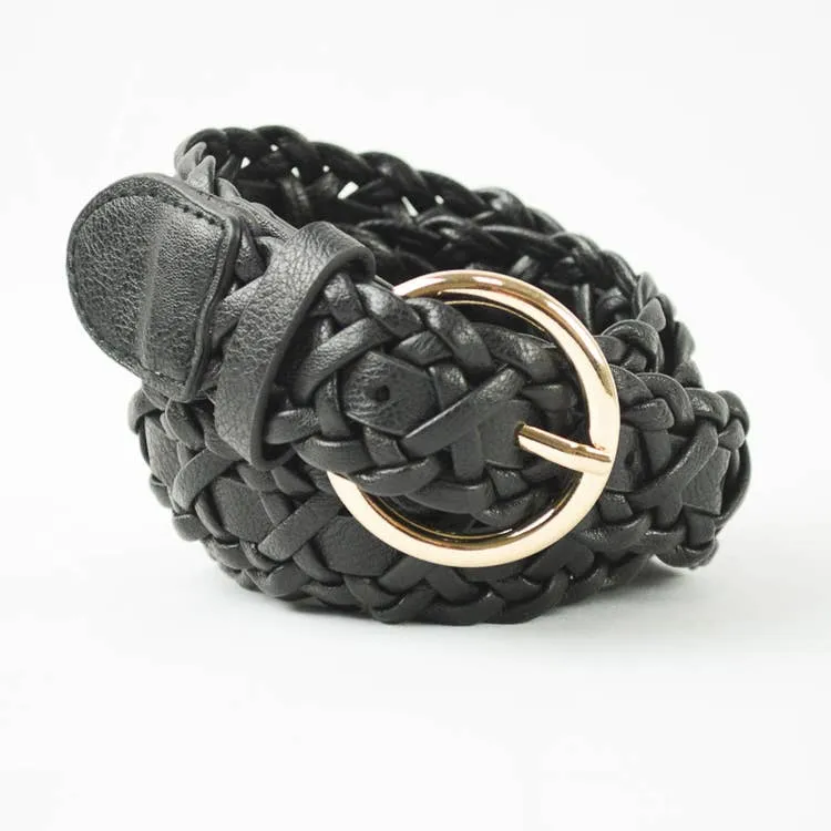 FLORENCE VEGAN LEATHER BRAIDED BELT