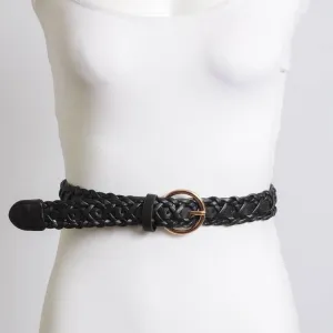 FLORENCE VEGAN LEATHER BRAIDED BELT