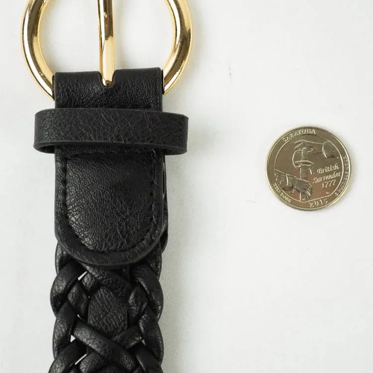 FLORENCE VEGAN LEATHER BRAIDED BELT