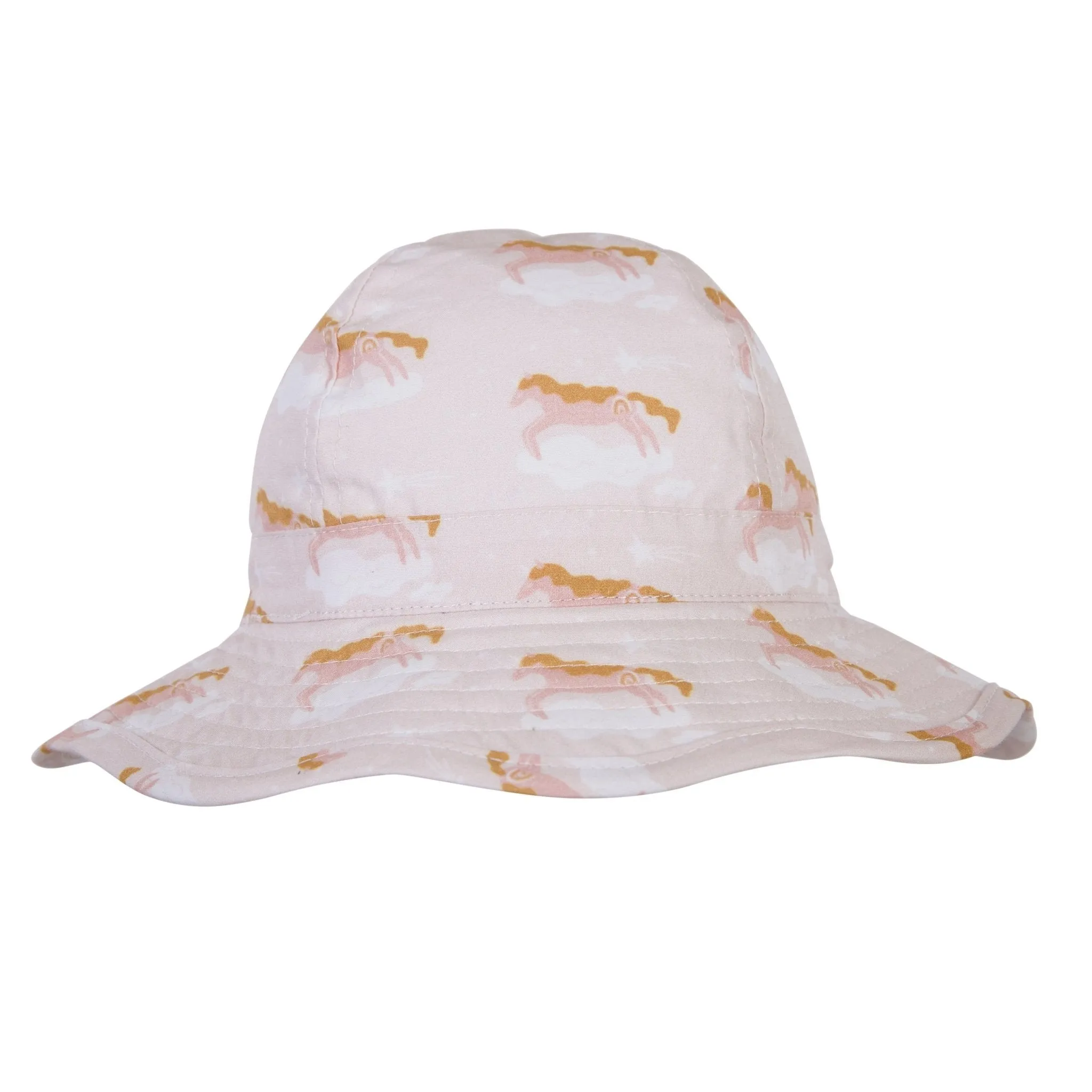 Flying Unicorns Wide Brim Infant Sunhat