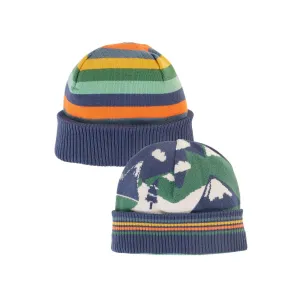 Frugi Voyager Reversible Hat 500006A4nvym Mountains