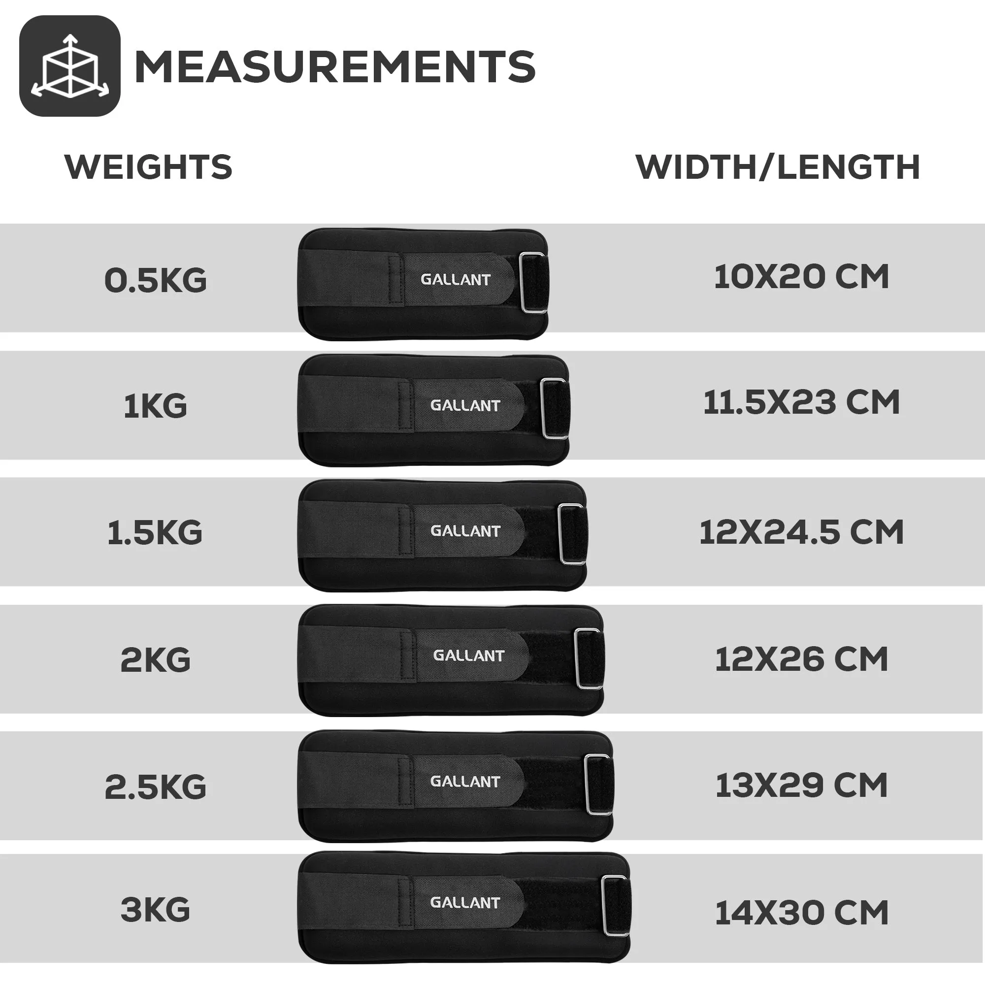 Gallant Ankle Weights For Women Men - Wrist Weights Set - Wrist and Ankle Weights