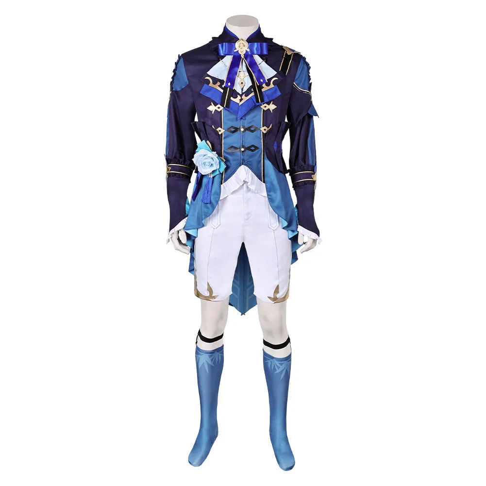 Genshin Impact Xingqiu Lantern Rite New Outfit Blue Suit Cosplay Costume Outfits Halloween Carnival Suit