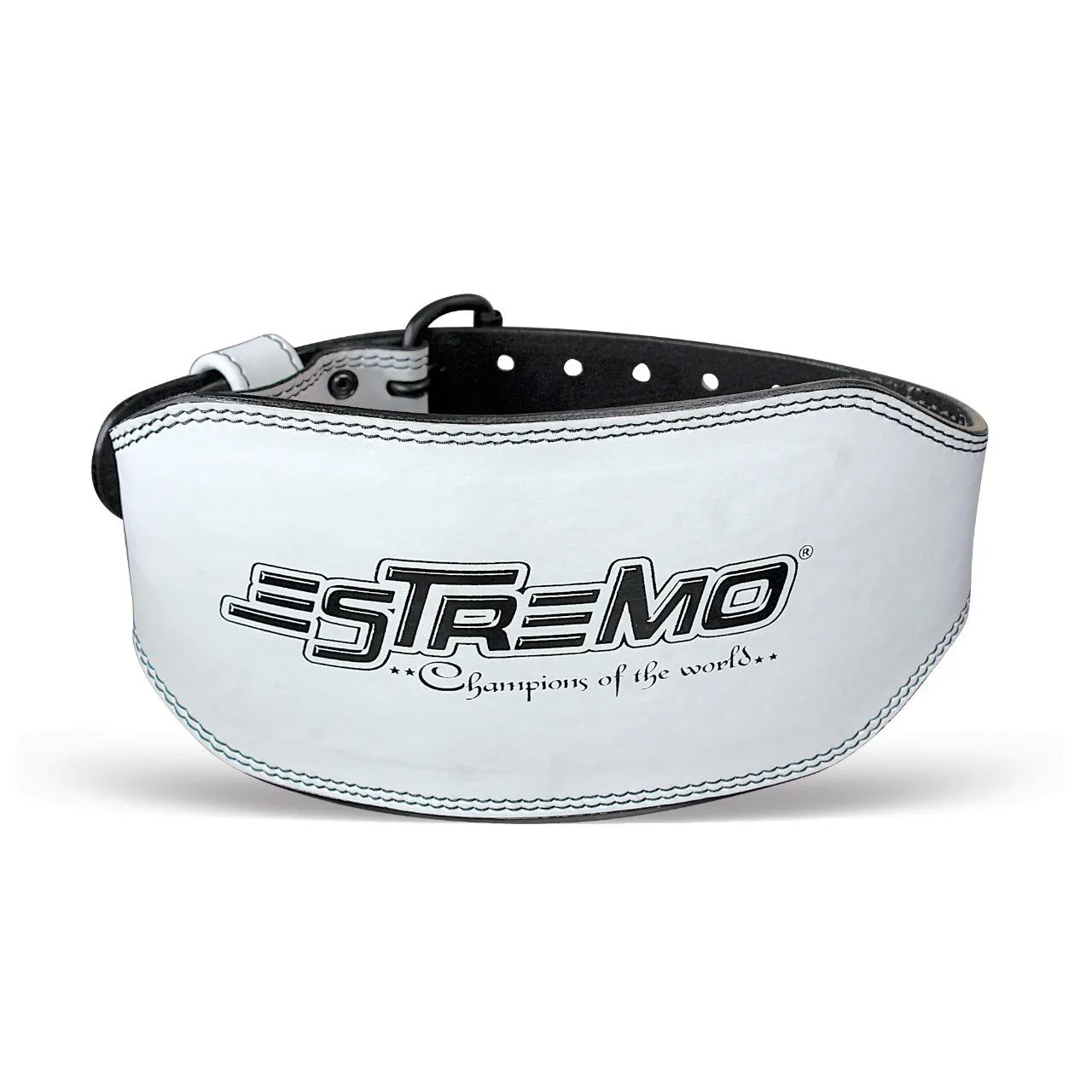 Genuine Leather Weightlifting Belt 6" Wide - White