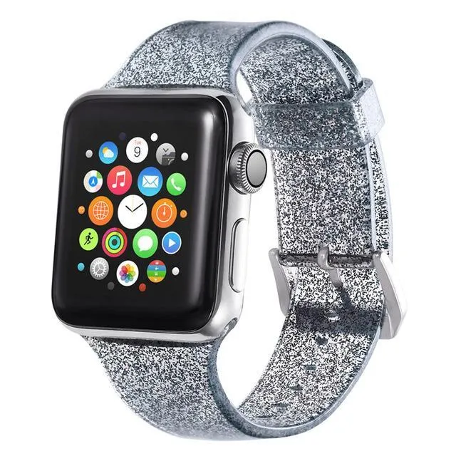 Glitter Silicone Watch Band