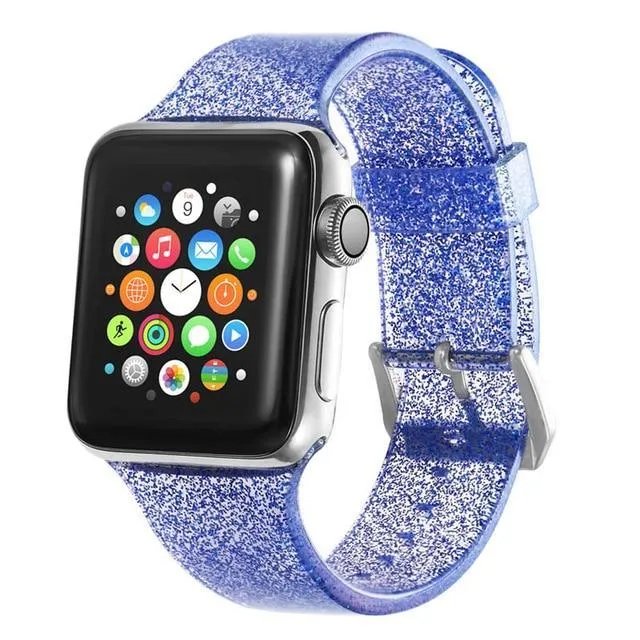 Glitter Silicone Watch Band