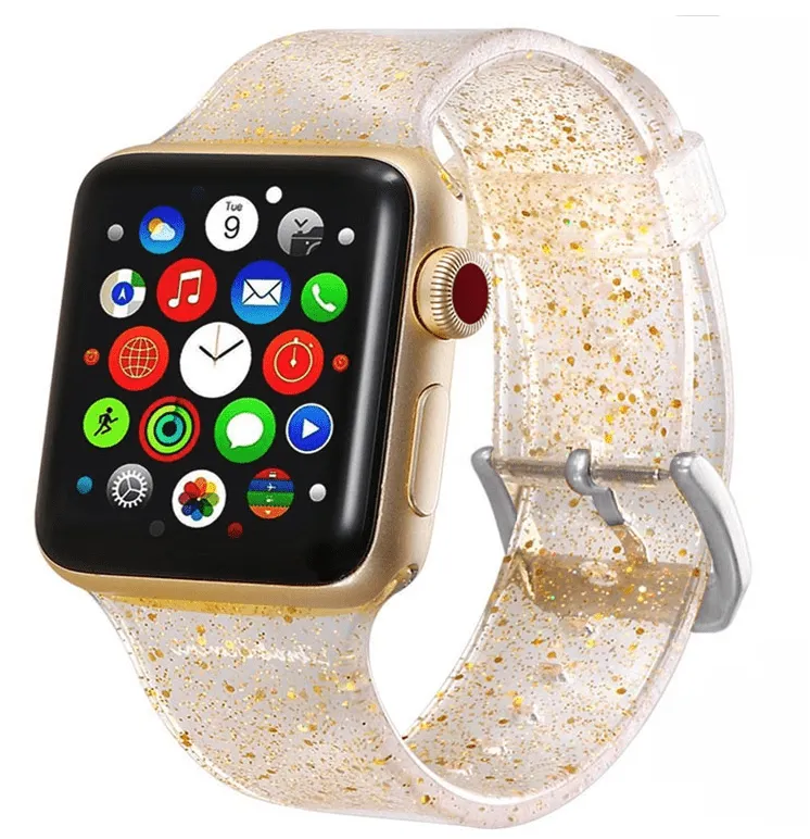 Glitter Silicone Watch Band