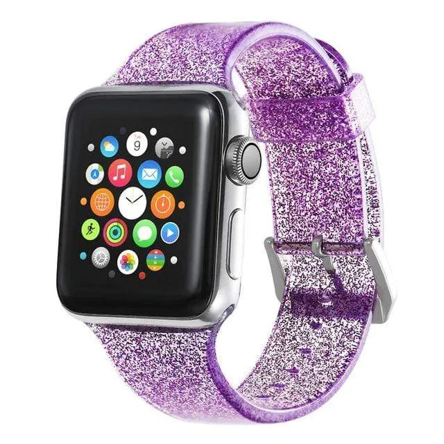 Glitter Silicone Watch Band