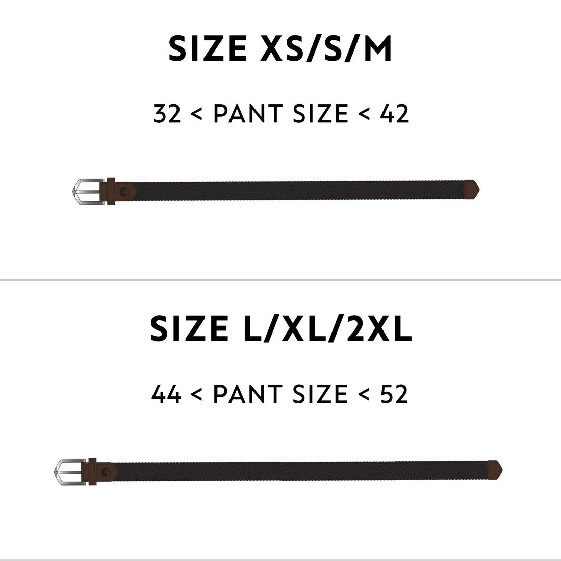 Golf elastic & stretchy braided belt