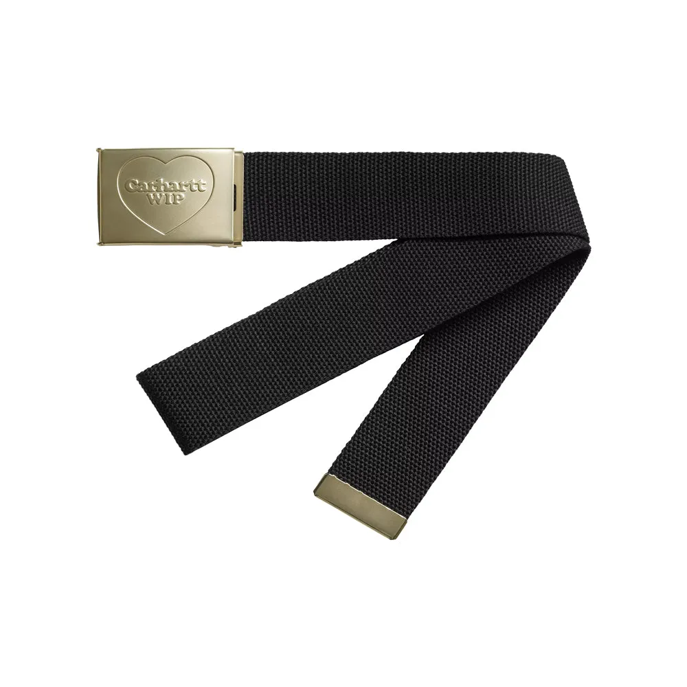 Heart Clip Belt | Black Gold