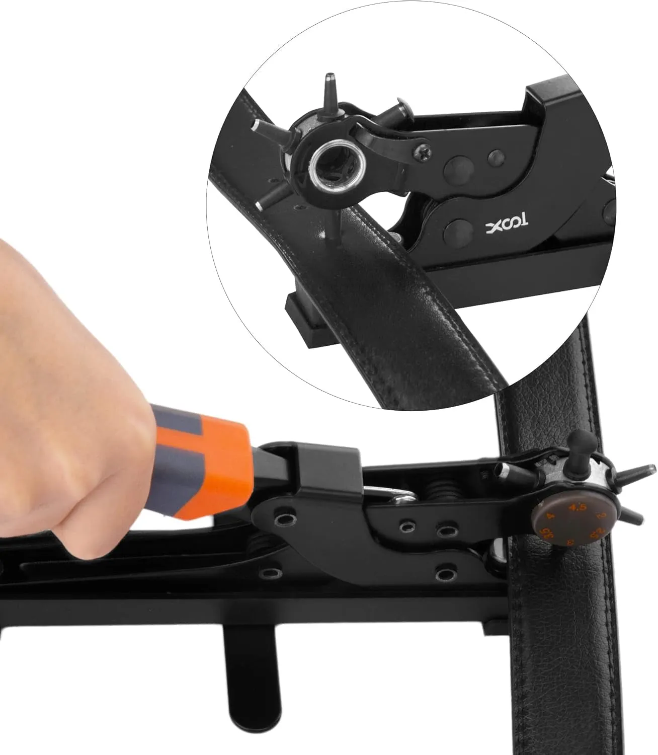 Heavy Revolving Leather Punch Plier Kit Multi Hole Sizes