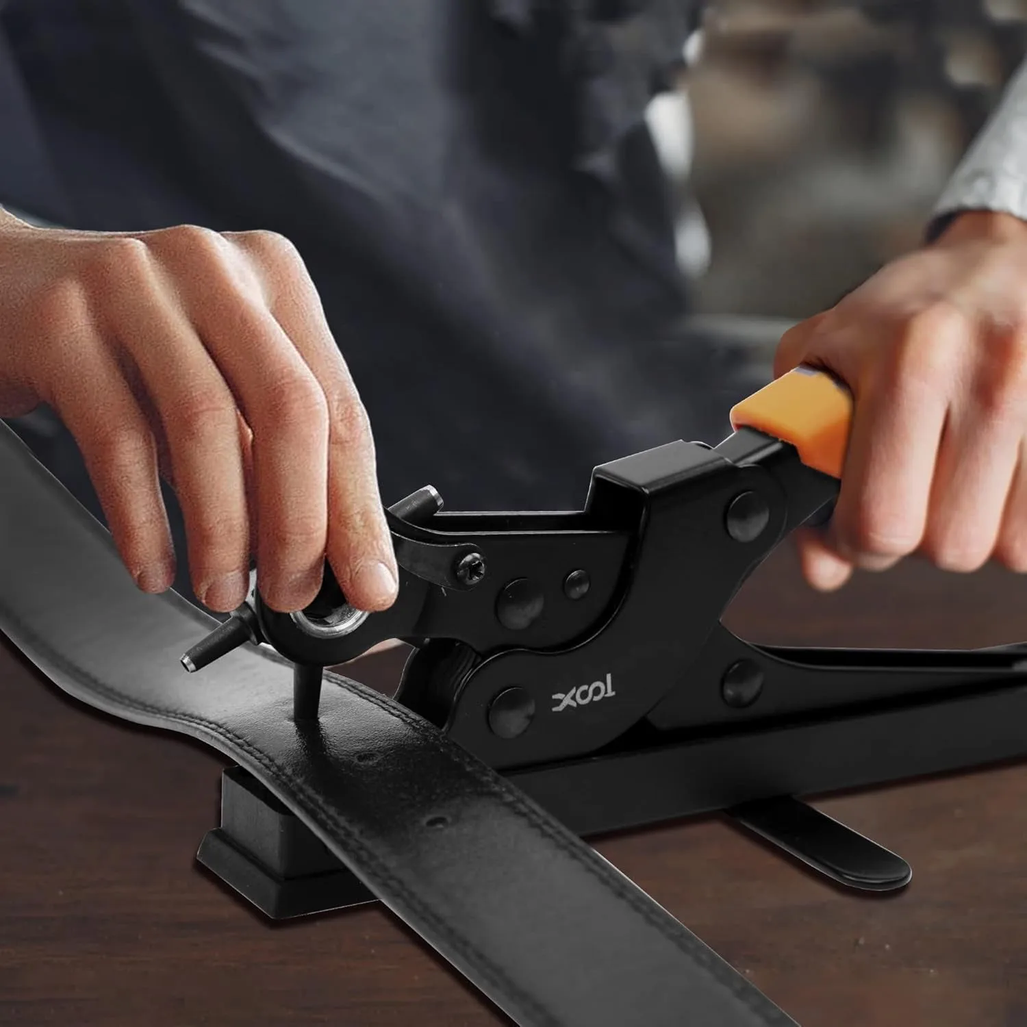 Heavy Revolving Leather Punch Plier Kit Multi Hole Sizes
