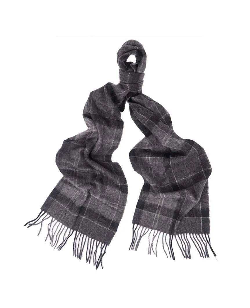 Holden Tartan Scarf Black Grey