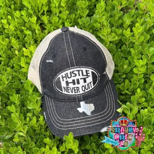 Hustle Hit Never Quit Cap