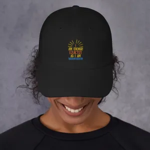 I AM ENOUGH Inspired Vintage Embroidered 6-Panel Low-Profile Dad Hat