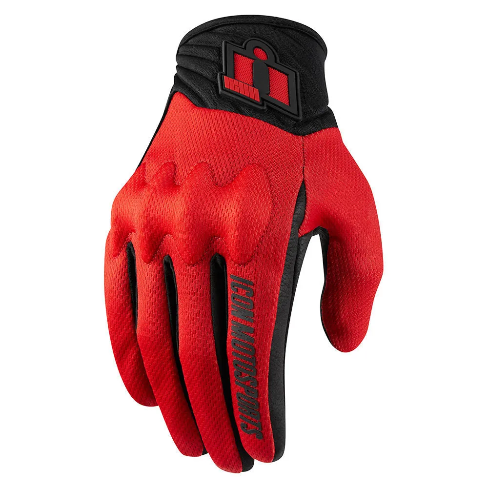 Icon Anthem2 Mens Motorcycle Short Mesh Textile Glove