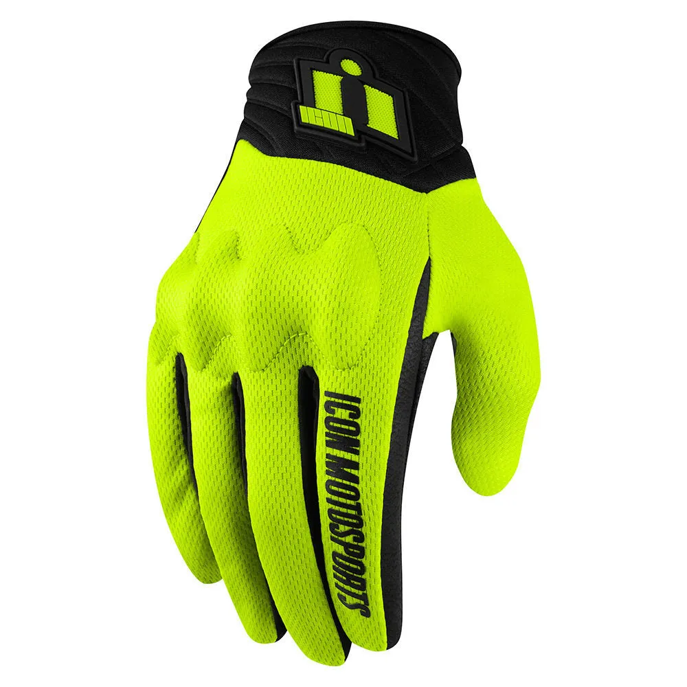Icon Anthem2 Mens Motorcycle Short Mesh Textile Glove