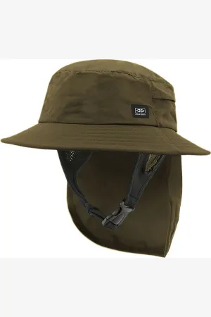 INDO STIFF PEAK SURF HAT - OLIVE