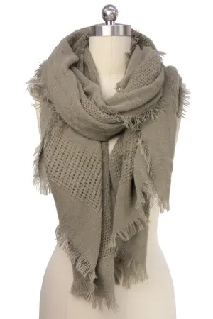 Ivelle Eyelash Fringed Scarf