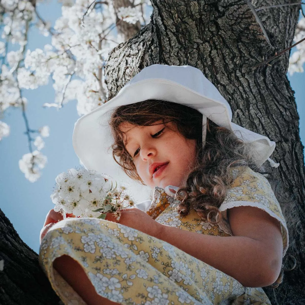 Jan & Jul Gro-With-Me Sun Hat - White Eyelet