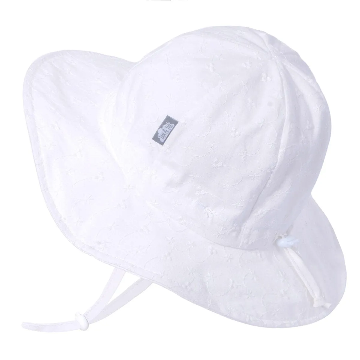 Jan & Jul Gro-With-Me Sun Hat - White Eyelet