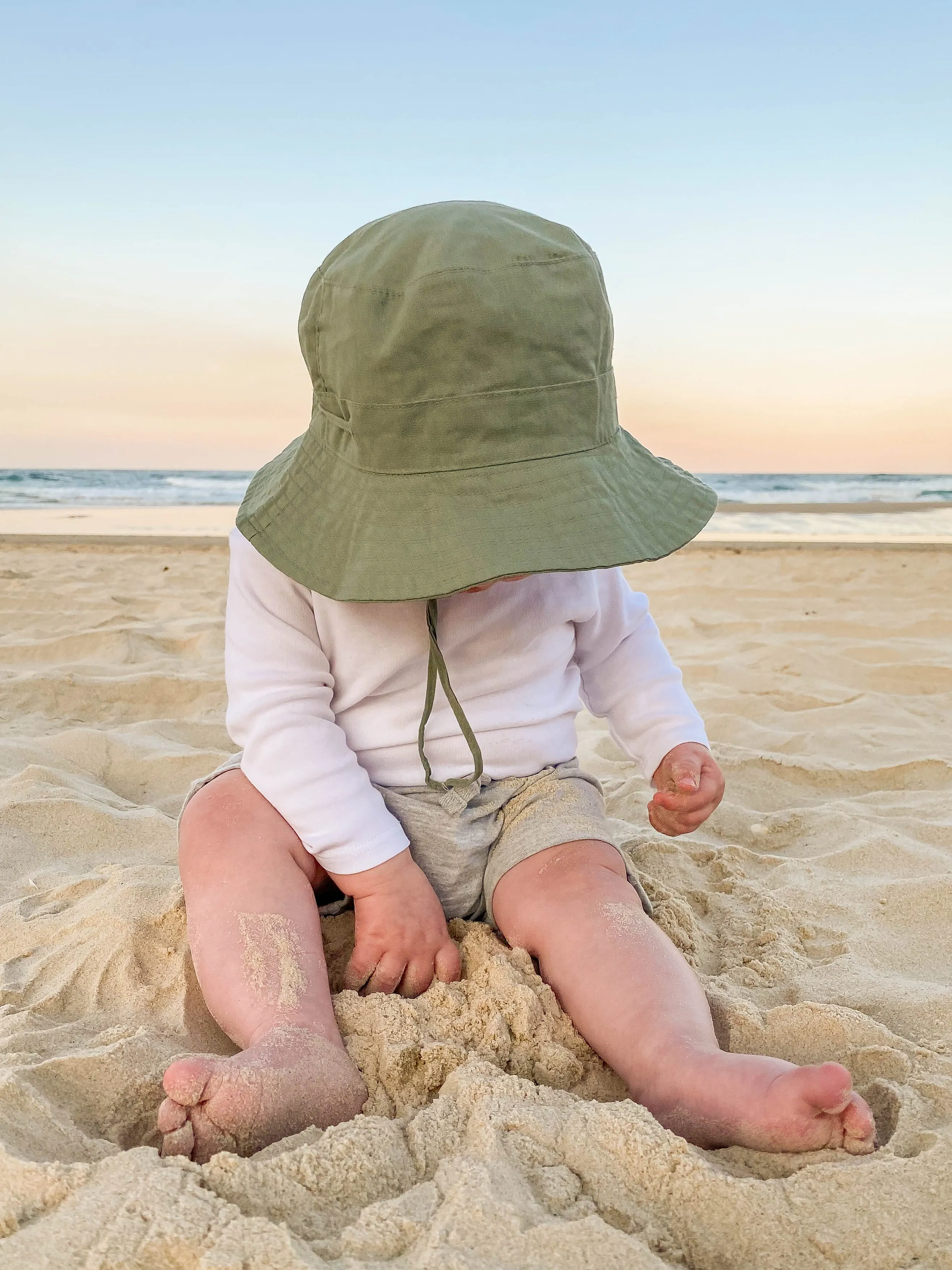 Kiin Cotton Sun Hat - Eucalyptus