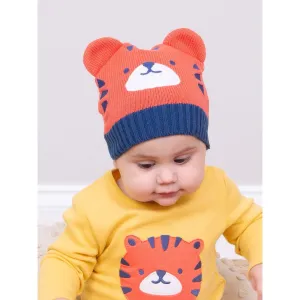 Kite Top Tiger Infant Knitted Hat 3323-Bua