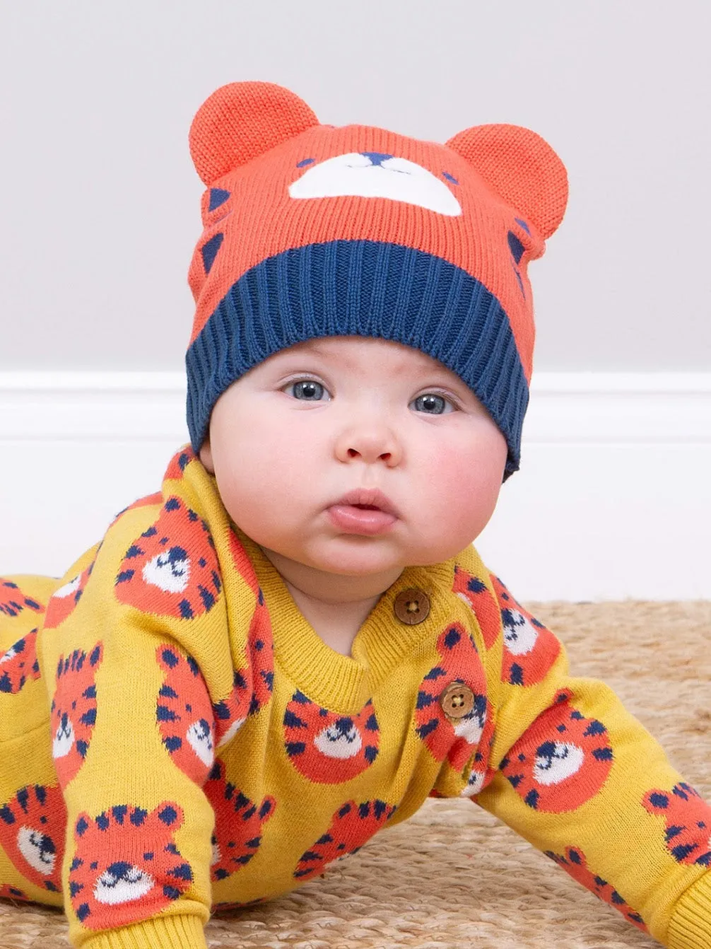 Kite Top Tiger Infant Knitted Hat 3323-Bua