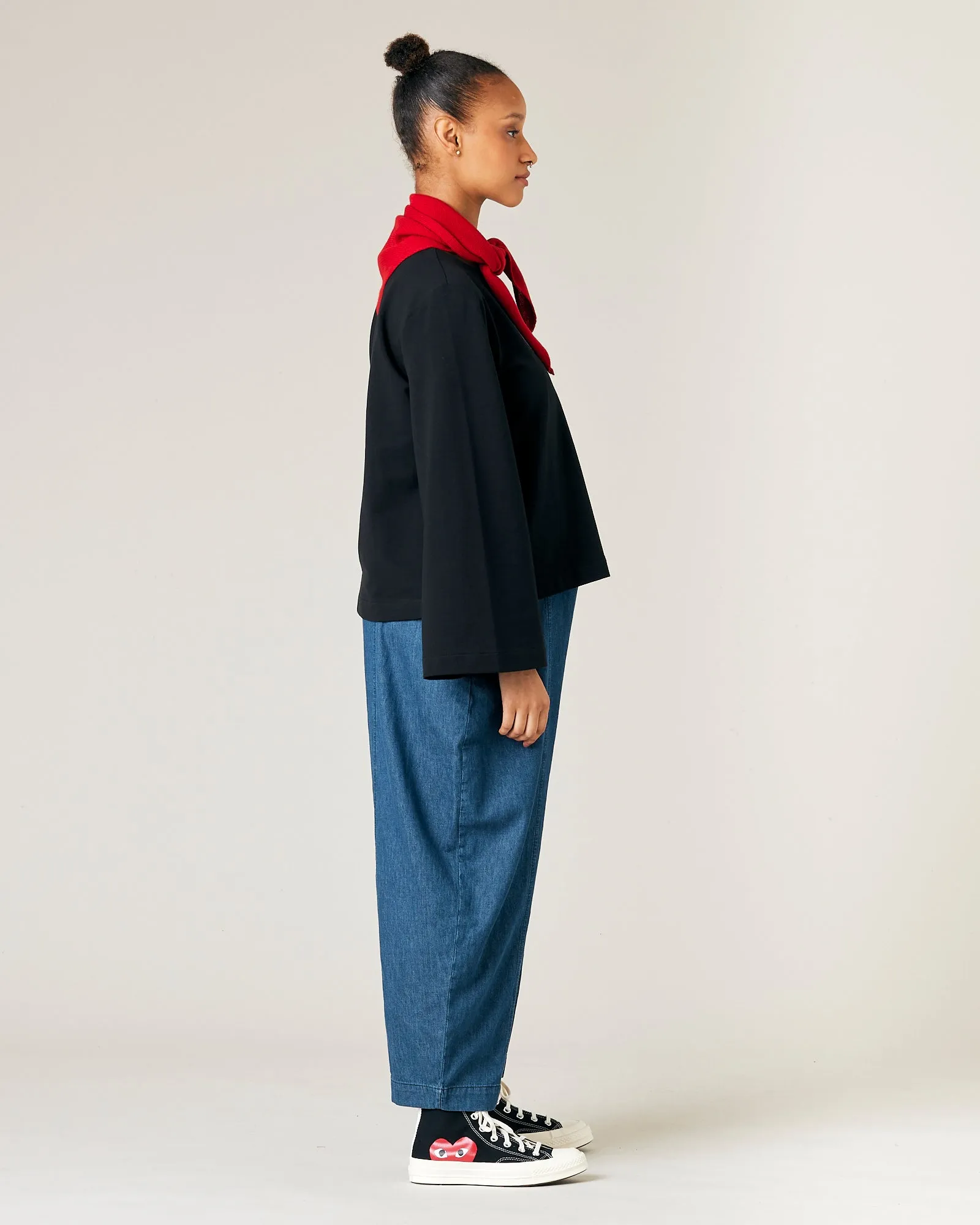 Knitted Neckerchief - Ruby
