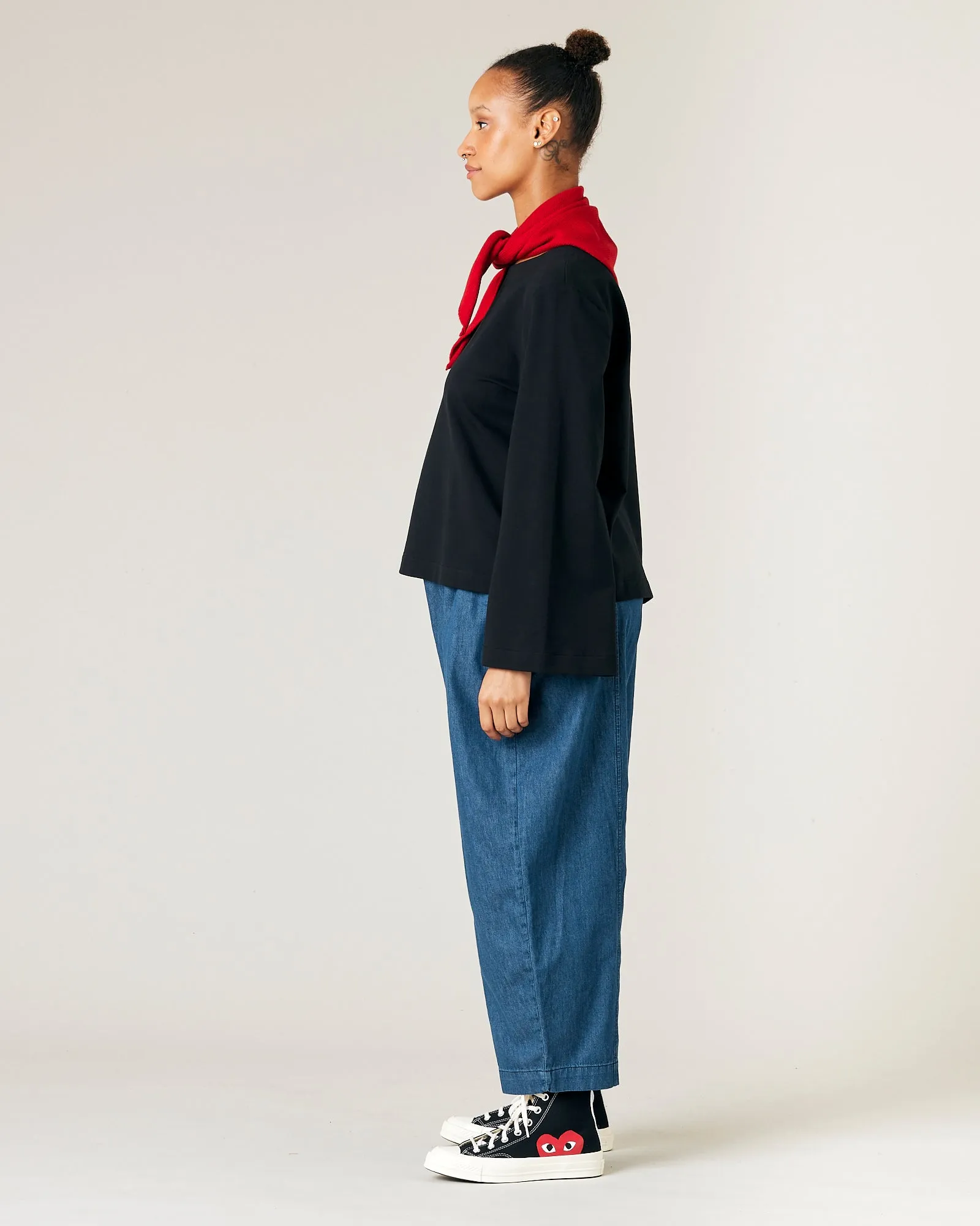 Knitted Neckerchief - Ruby