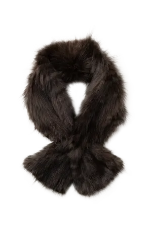 Knitted Pull Through Russian Sable Fur Scarf