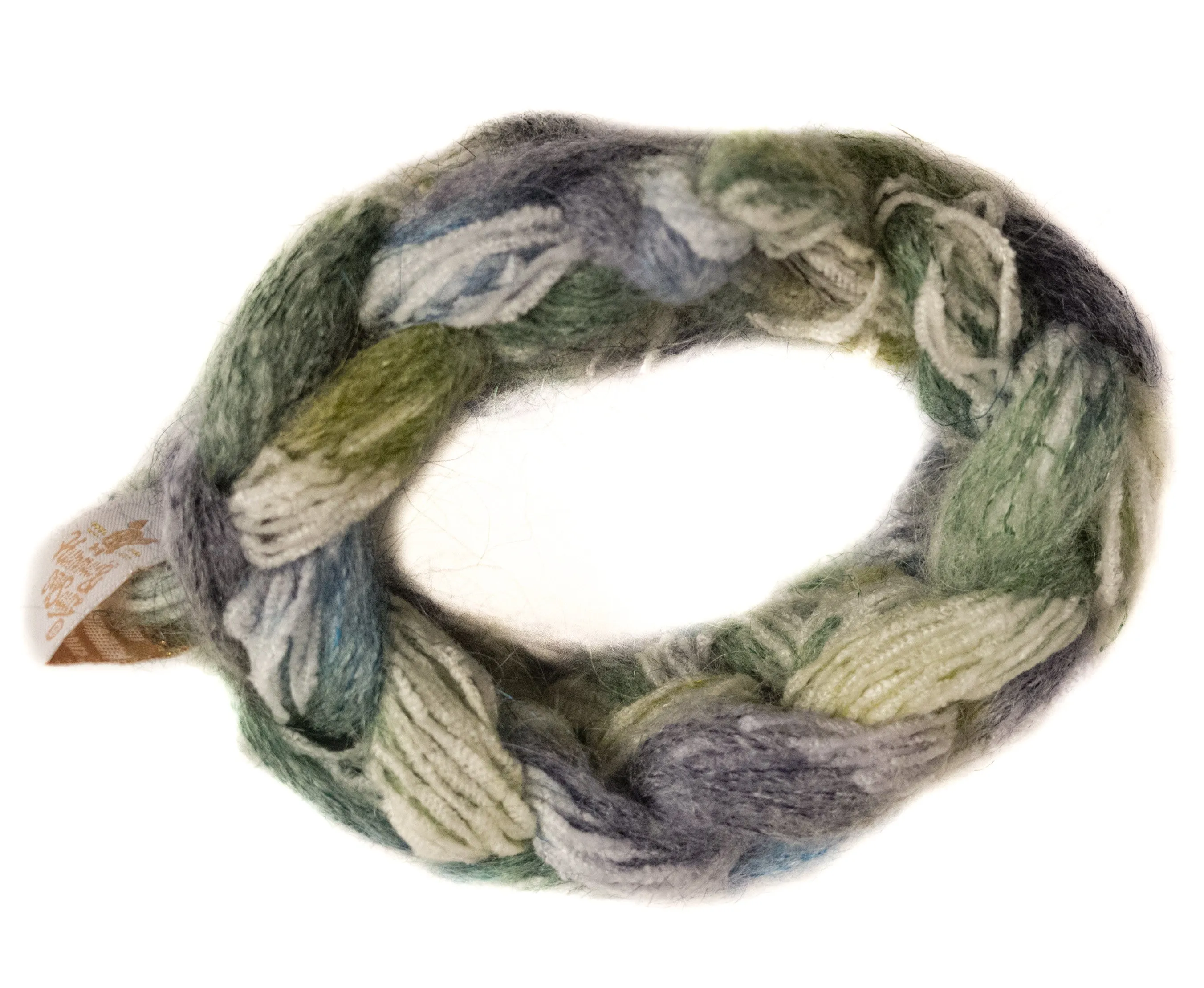 Knitted Woollen Scarf in Green