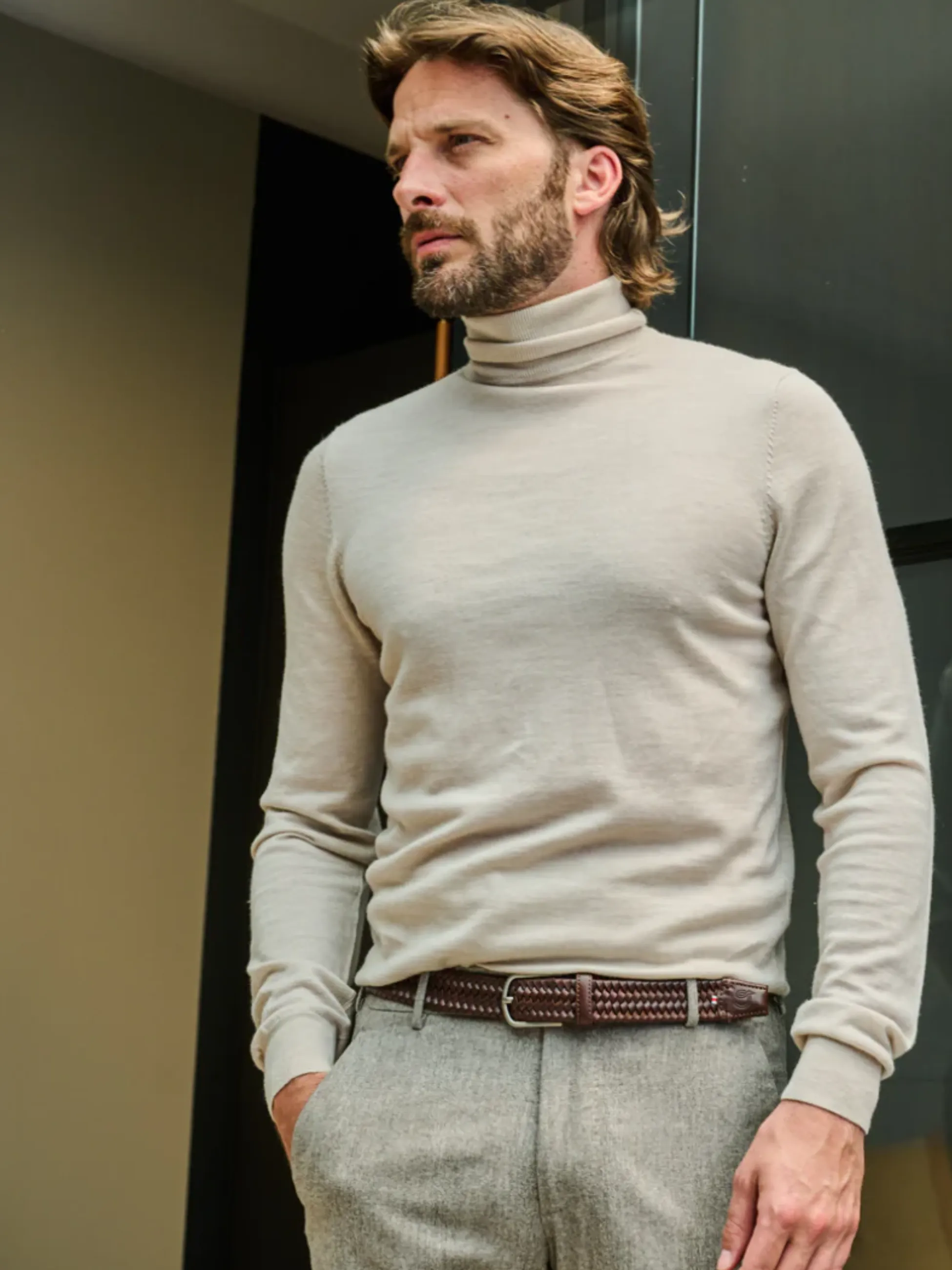 La Boucle Roma Leather Belt - Brown