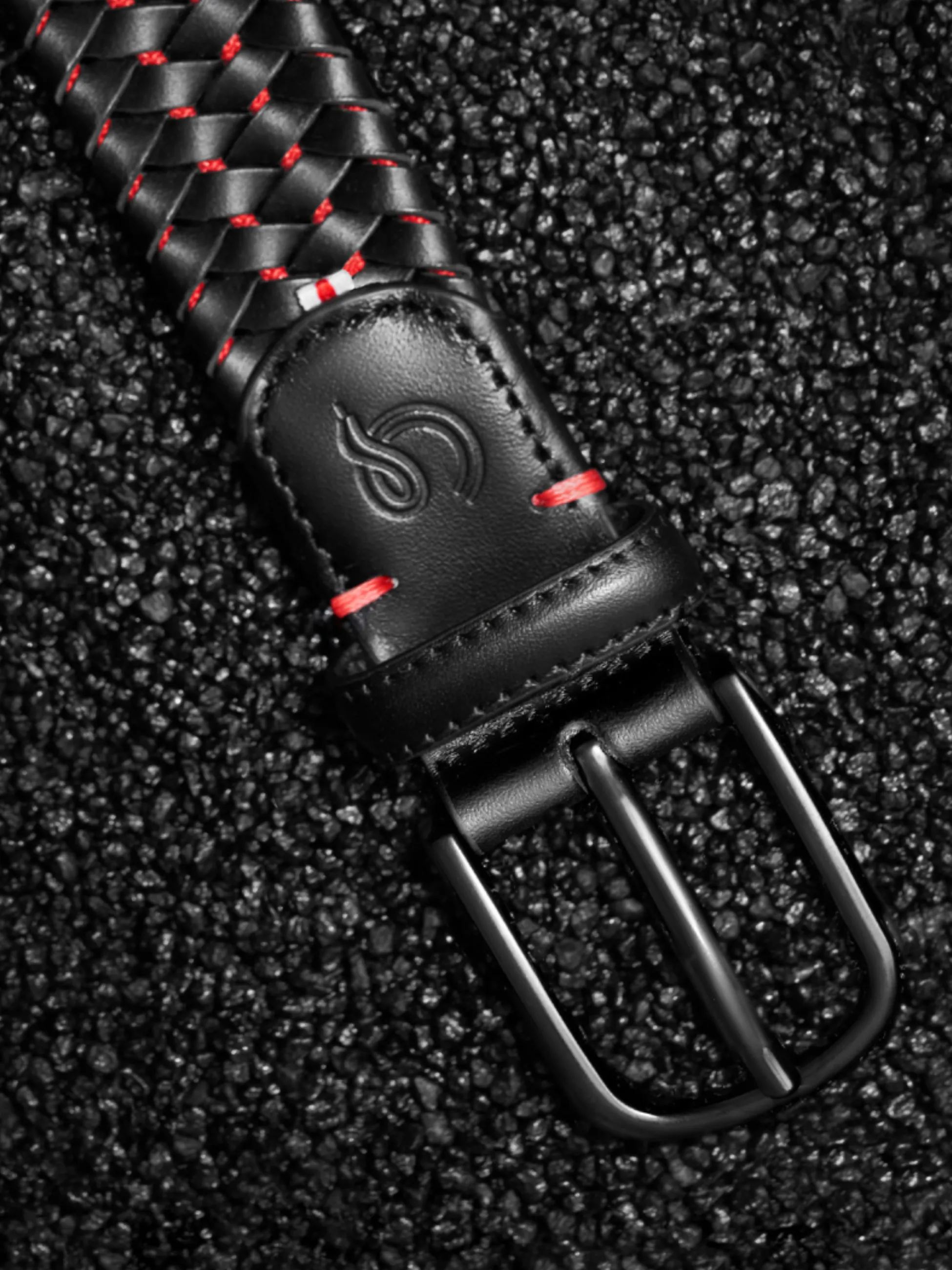 La Boucle Washington Leather Belt - Black