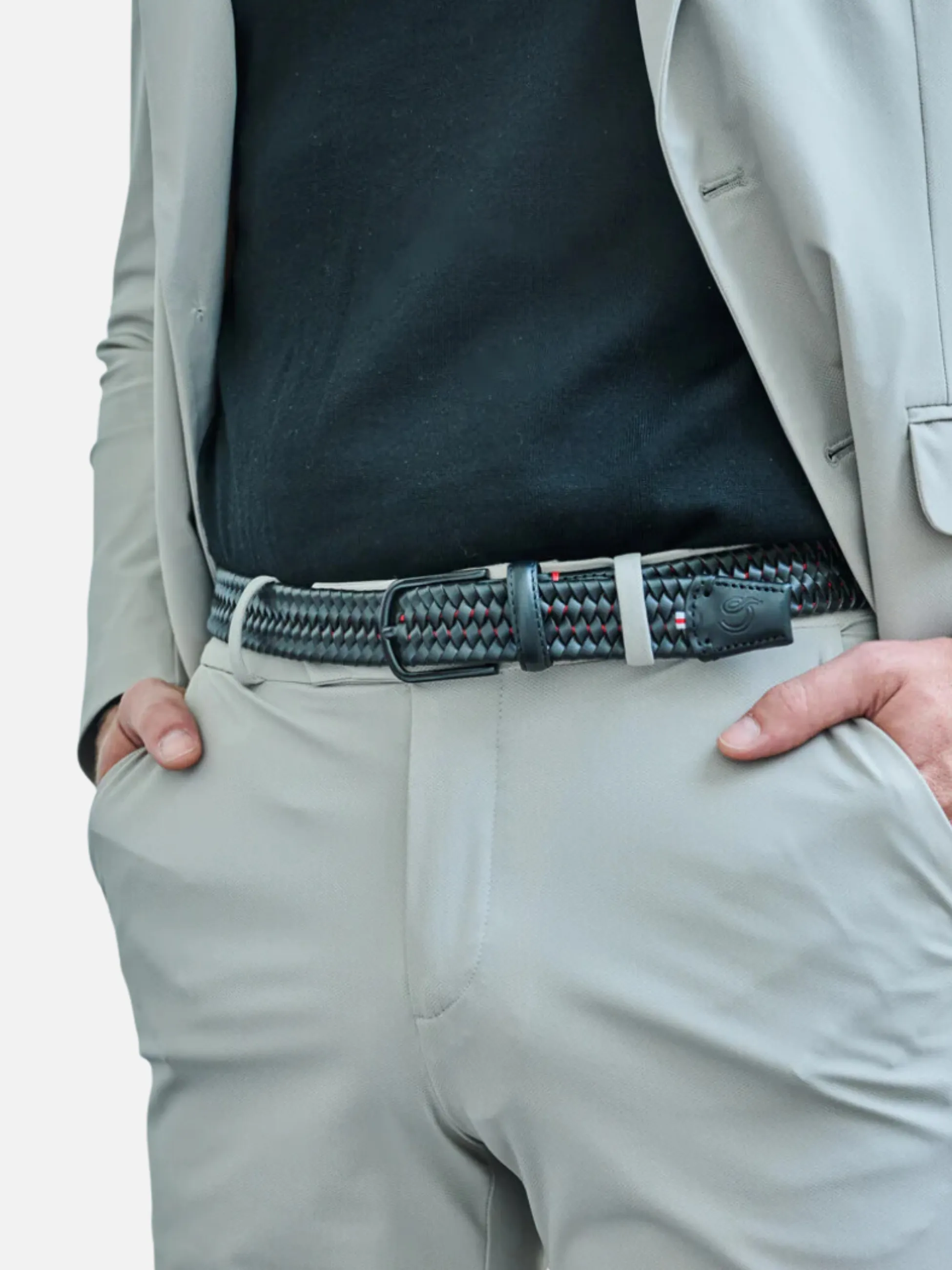 La Boucle Washington Leather Belt - Black