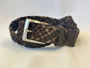 Leather and Cloth Braided Belt