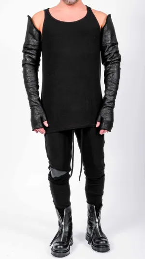 Leather Effect Long Gloves