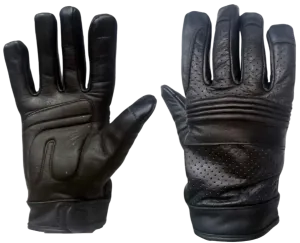 Leather Perforated Riding Gloves