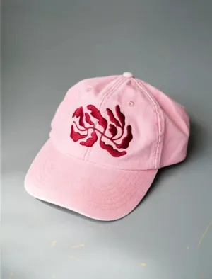 Leaves Cap - Washed Vintage Pink