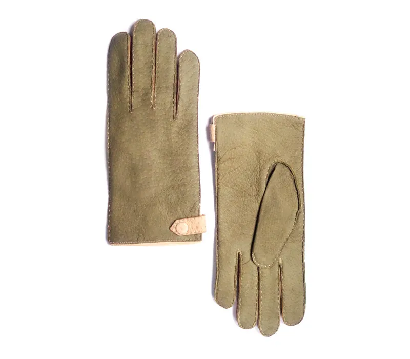 Leonidas - Peccary leather gloves - men