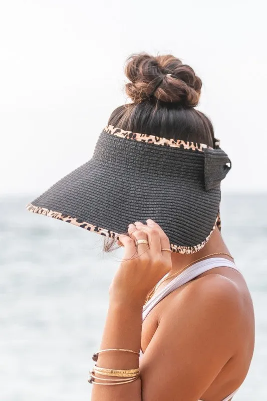 Leopard Foldable Bow Visors - 4 colors