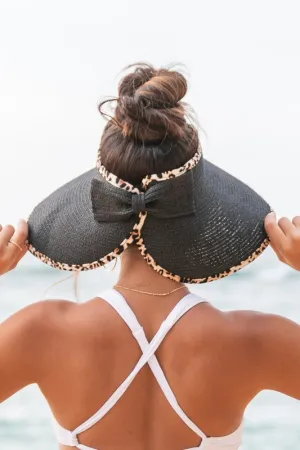 Leopard Foldable Bow Visors - 4 colors