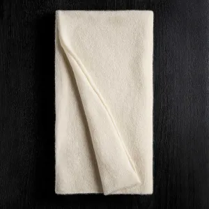 Lightweight Textured Cashmere Scarf - Ivory